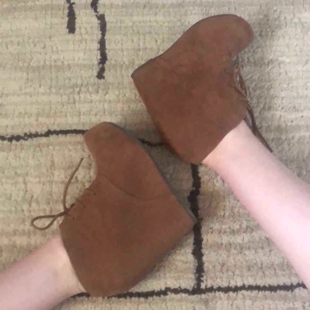 Tan booties